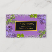 Modern Gold Paars voegt Jouw tekst Visitekaartje t (Voorkant)