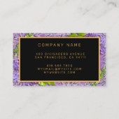 Modern Gold Paars voegt Jouw tekst Visitekaartje t (Achterkant)