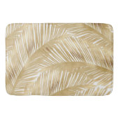 Modern Gold Palm Leaf Tropical Pattern Badmat (Voorkant)