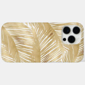 Modern Gold Palm Leaf Tropical Pattern Case-Mate iPhone Case (Achterkant (horizontaal))
