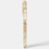 Modern Gold Palm Leaf Tropical Pattern Case-Mate iPhone Case (Achterkant / Links)