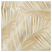 Modern Gold Palm Leaf Tropical Pattern Stof (Close Up)