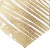 Modern Gold Palm Leaf Tropical Pattern Tafelkleed (Gekanteld)