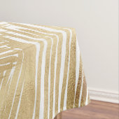 Modern Gold Palm Leaf Tropical Pattern Tafelkleed (Voorbeeld)