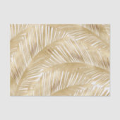 Modern Gold Palm Leaf Tropical Pattern Tissuepapier (Voorkant)