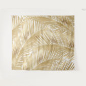 Modern Gold Palm Leaf Tropical Pattern Wandkleed (Voorkant (horizontaal))