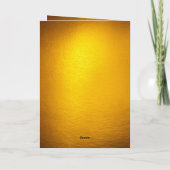 Modern Gold Parents Foto 50e Jubileum Kaart (Achterkant)