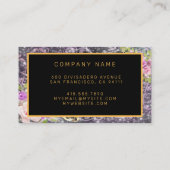 Modern Gold Party voegt Jouw tekst Visitekaartje t (Achterkant)