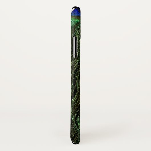 Modern Gold Peacock Feather Monogram Case-Mate iPhone Case (Achterkant / rechts)