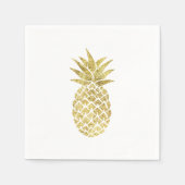 Modern Gold Pineappel Servetten (Voorkant)