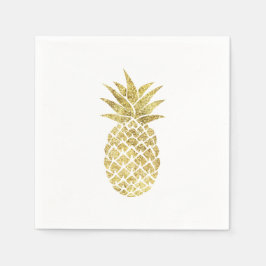 Modern Gold Pineappel Servetten