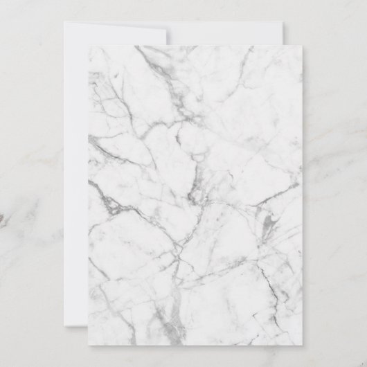 Modern Gold Pineapple Marble Tropical Wedding Kaart (Achterkant)