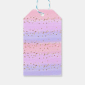 Modern Gold Pink Rainbow Baby shower Favor Cadeaulabel (Achterkant)