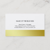 Modern Gold Polygon Geometric Contemmodern Visitekaartje (Achterkant)