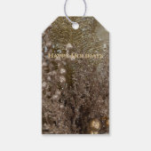 Modern Gold Prettige feestdagen Elegant Gift Label Cadeaulabel (Voorkant)