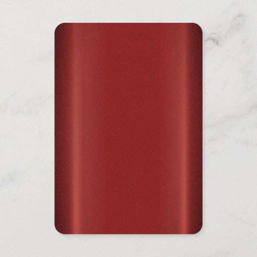 Modern Gold Red Floral Detail Enclosure Card Informatiekaartje (Achterkant)