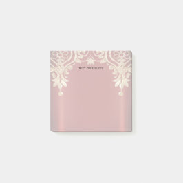 Modern Gold Red Floral Post it Notes