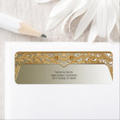 Modern Gold  retouradreslabel Etiket (Insitu)