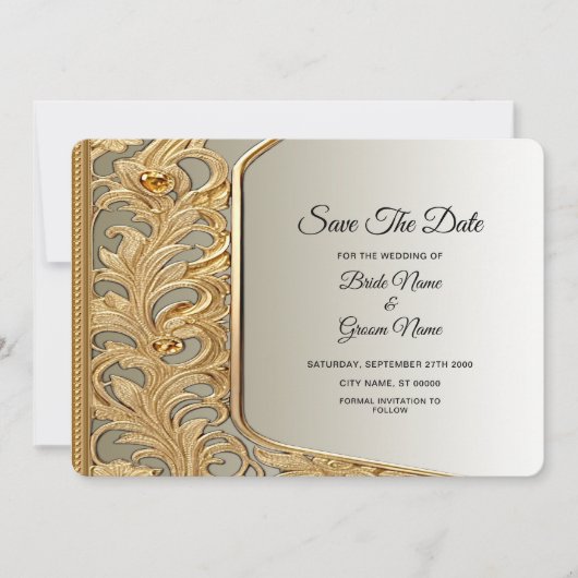 Modern Gold  Save the Date (Voorkant)