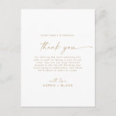 Modern Gold Script Hartelijk dank voor Kaart ontva (Voorkant)