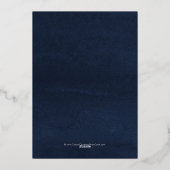 Modern Gold Script Joy Holiday Photo Card Folie Feestdagenkaart (Achterkant)