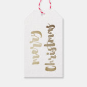 Modern Gold Script-kerst Cadeaulabel (Voorkant)