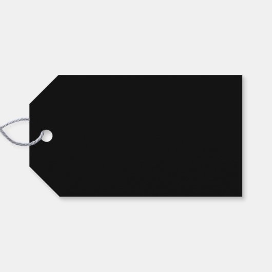 Modern Gold Script-kerst Cadeaulabel (Achterkant Horizontaal)