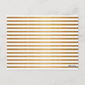 Modern Gold Script Peace & Joy Christmas 5 Foto Briefkaart (Achterkant)