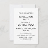 Modern Gold Script Photo Afstuderen Kaart (Achterkant)