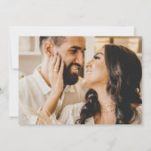 Modern Gold Script Photo Collage Wedding Bedankkaart (Achterkant)