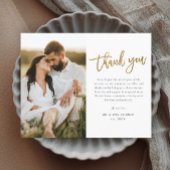 Modern Gold Script Photo Weddenschap Hartelijk dan