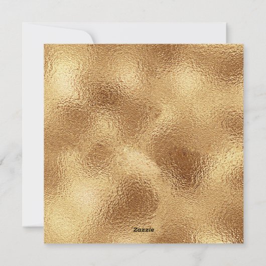 Modern Gold Script Pine Bough Minimalist Floral Feestdagenkaart (Achterkant)
