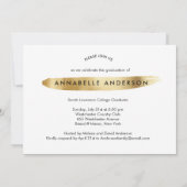 Modern Gold Script Sky is het Afstuderen Limiet Kaart (Achterkant)