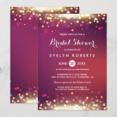 Modern Gold Shimmer Sparkles Wedding Vrijgezellenf Kaart (Voorkant / Achterkant)