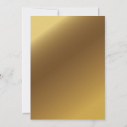 Modern Gold Sparkles Afstudeerder Invitation Zwart Kaart (Achterkant)