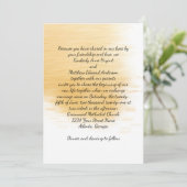 Modern Gold Splash Wedding Kaart (Staand voorkant)