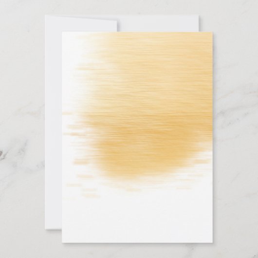 Modern Gold Splash Wedding Kaart (Achterkant)