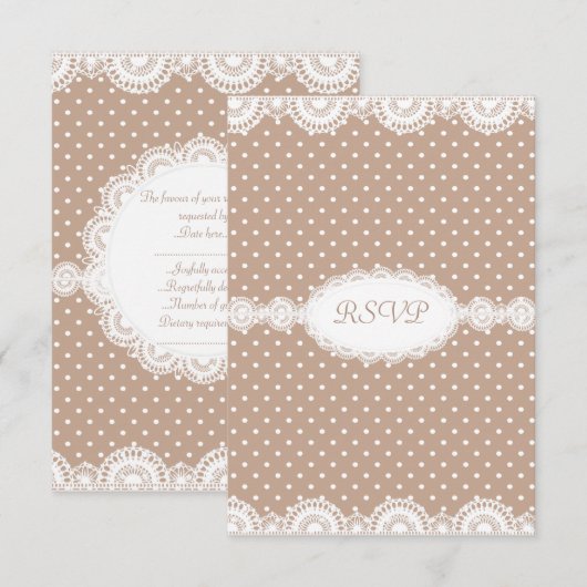 MODERN GOLD SPOT ENGAGTY RSVP KAART (Voorkant / Achterkant)
