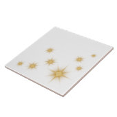 Modern Gold Starburst Tegeltje (Zijkant)