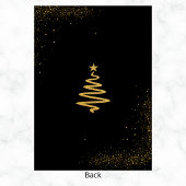 Modern Gold Stars Kerstfeest Kaart