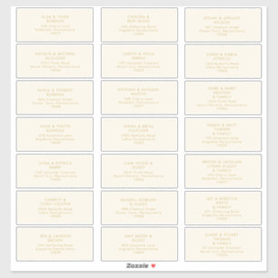 Modern Gold Sticker van het Roam Wedding Guest-a