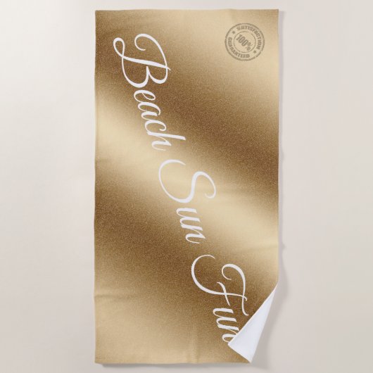 Modern Gold Strandlaken (Voorkant)