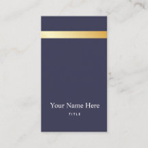 Modern Gold Striped Stijlvol Visitekaartje