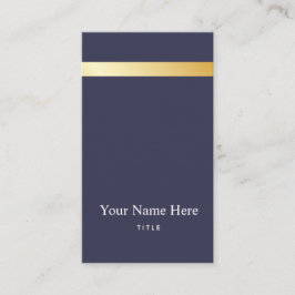 Modern Gold Striped Stijlvol Visitekaartje