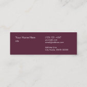 Modern Gold Striped Stylish Mini Visitekaartje (Achterkant)