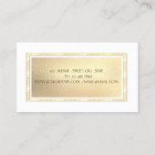 Modern Gold Stripes, Gold Lijst Jewelry Designer Visitekaartje (Achterkant)