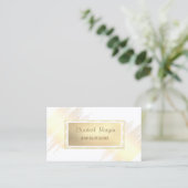 Modern Gold Stripes, Gold Lijst Jewelry Designer Visitekaartje (Staand voorkant)