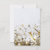 Modern Gold Surprise Pensioenfeest 2025 Bedankkaart (Achterkant)