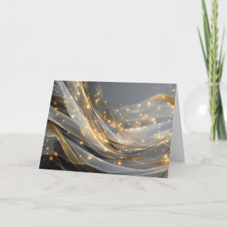 Modern Gold Swirl Greeting Card Kaart