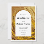 Modern Gold Terracotta Abstract art Vrijgezellenfe Kaart (Voorkant)